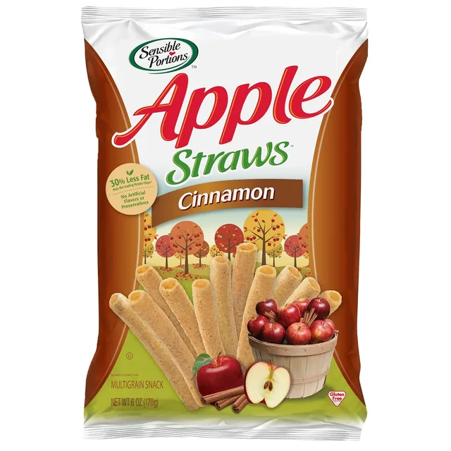 Apple Straws by Sensible Portions - Tier C kids snack