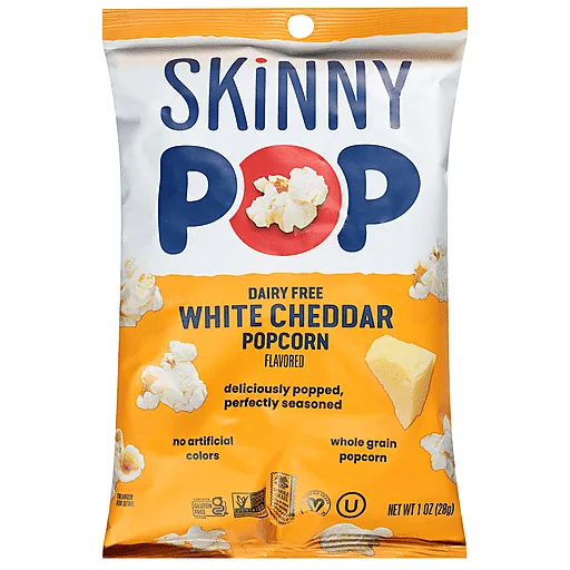 Dairy-Free Cheddar Popcorn by SkinnyPop - Tier B kids snack