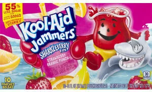 Kool aid jammers sharkleberry fin flavored drink by Kool-Aid - Tier D kids snack