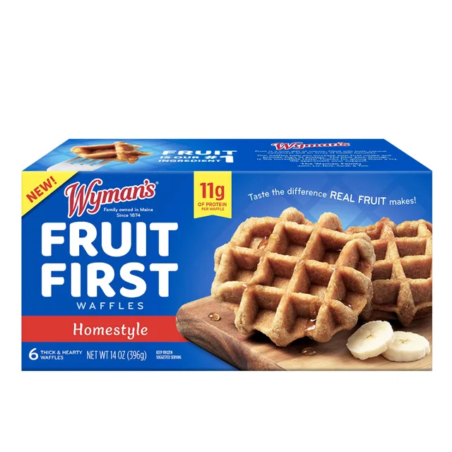 Wyman's Wyman's Fruit First Waffles - Homestyle by Wyman's - Tier D kids snack