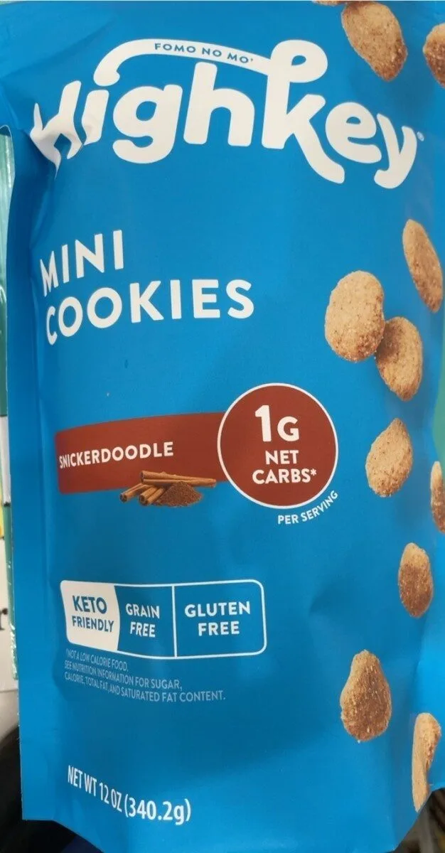 Snickerdoodle Mini Cookies by HighKey - Tier B kids snack