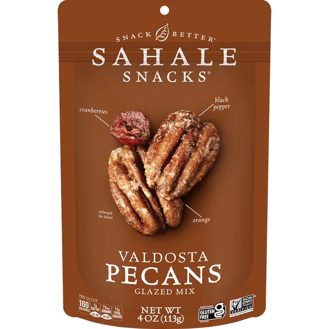 Valdosta Pecans Glazed Mix Nut Blend by Sahale Snacks - Tier E kids snack