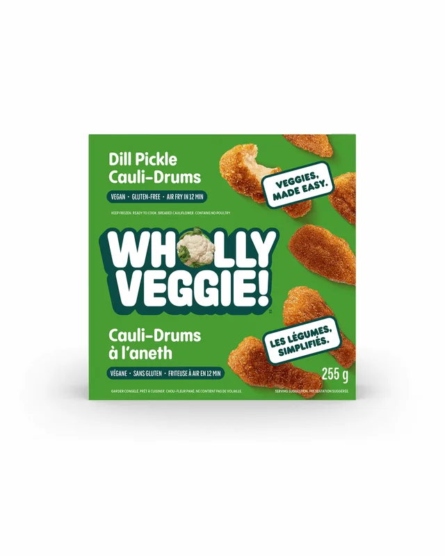 Dill Pickle Cauliflower Drums by Wholly Veggie - Tier C kids snack