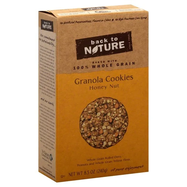 Granola cookies by Back to Nature - Tier E kids snack