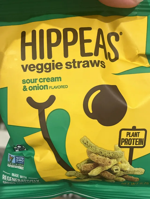 Veggie Straws Sour Cream & Onion Flavored by Hippeas - Tier A kids snack