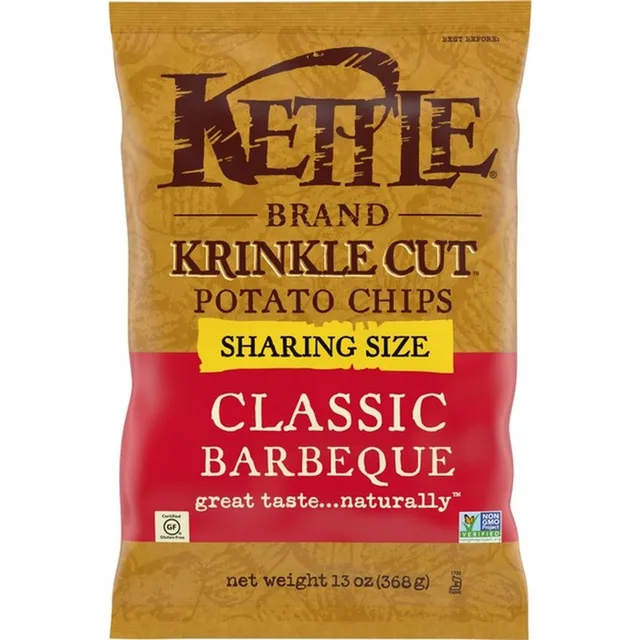 Potato Chips Krinkle Cut Classic Barbeque by Kettle Brand - Tier C kids snack