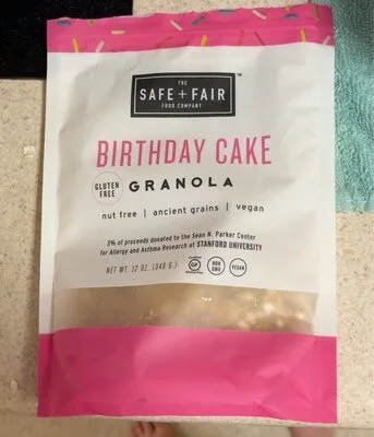Birthday Cake Granola by Safe + Fair - Tier C kids snack