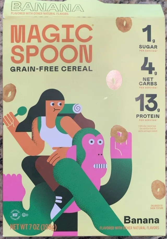 Banana Grain Free Cereal by Magic Spoon - Tier A kids snack