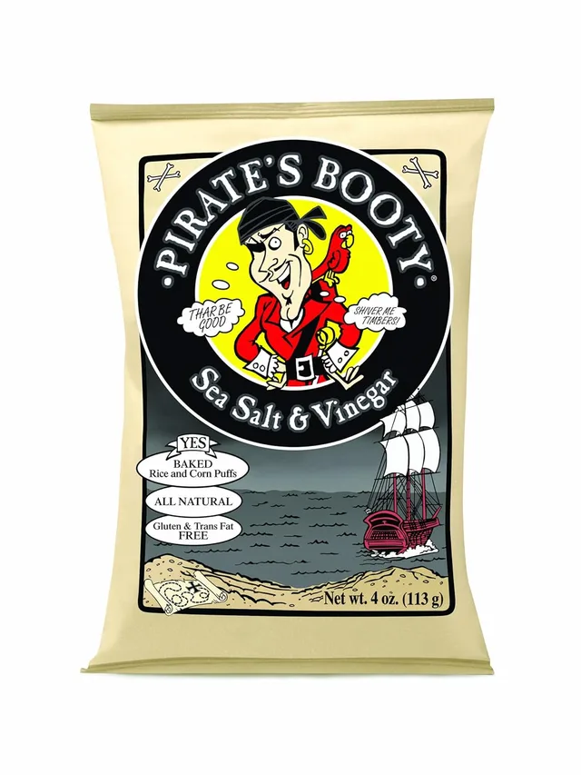 Sea Salt & Vinegar Puffs by Pirate's Booty - Tier A kids snack