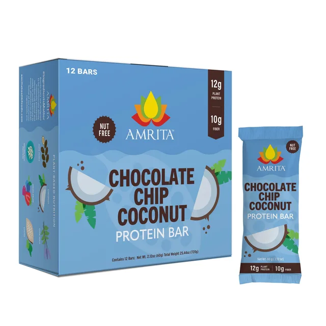 Chocolate Chip Coconut Protein Bar by Amrita - Tier C kids snack