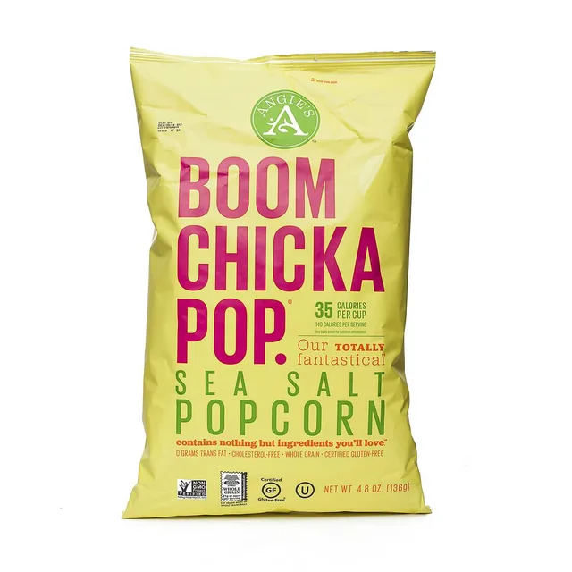 Angie'S, Boom Chicka Pop, Sea Salt Popcorn, Sea Salt by Boom Chicka Pop - Tier E kids snack