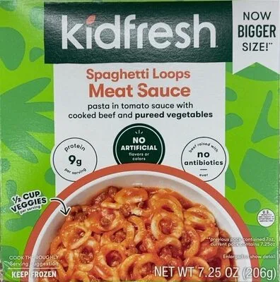 Kidfresh Spaghetti Loops with Meat Sauce by Kidfresh - Tier C kids snack