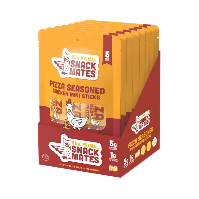 Pizza Seasoned Chicken Mini Sticks by Snack Mates - Tier C kids snack