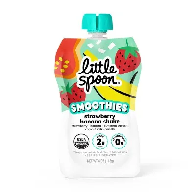 Boosted Smoothie Strawberry Banana by Little Spoon - Tier B kids snack