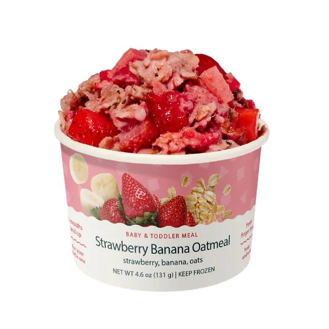 Tiny Organics Strawberry Banana Oatmeal by Tiny Organics - Tier B kids snack
