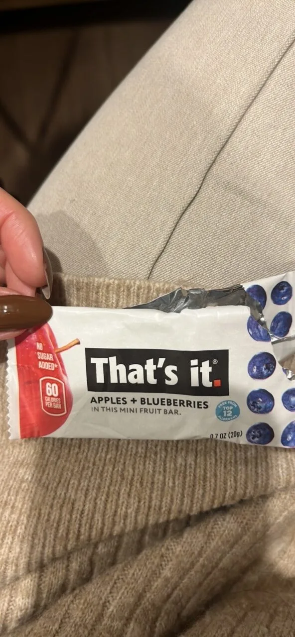 Apples + Blueberries Mini Fruit Bar by That's It - Tier B kids snack