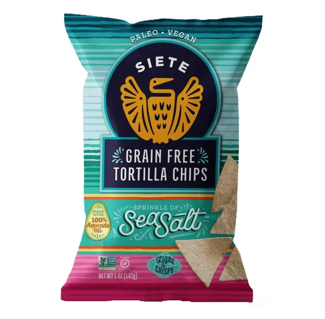 Siete Grain-Free Tortilla Chips Sea Salt by Siete - Tier A kids snack