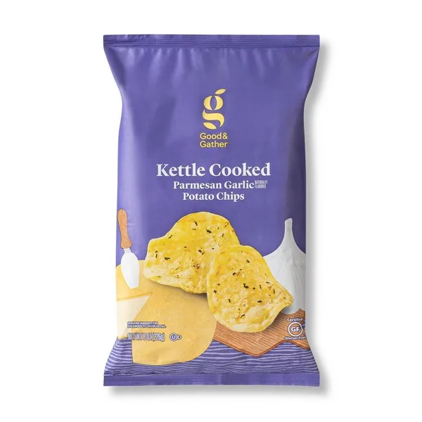 Potato Chips Parmesan Garlic by Kettle Brand - Tier C kids snack