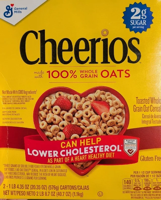 Toasted Whole Grain Oat Cereal by Cheerios - Tier C kids snack