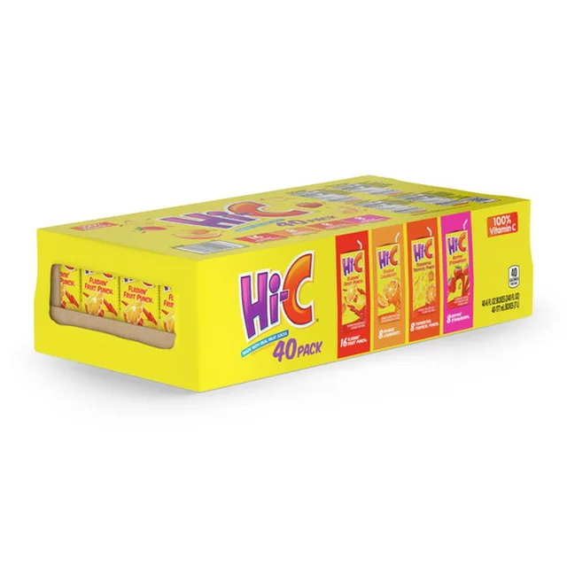 HI-C VARIETY PACK CARTONS, 6 FL OZ, 40 PACK by HI-C - Tier E kids snack