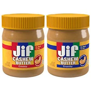 Crunchy Cashew Butter by Jif - Tier C kids snack