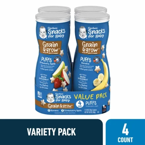Puffs Strawberry Apple (Crawler) by Gerber - Tier A kids snack