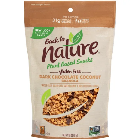 Dark Chocolate Granola by Back to Nature - Tier C kids snack