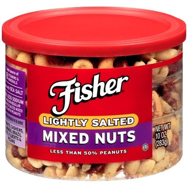 Lightly Salted Mixed Nuts by Fisher - Tier C kids snack