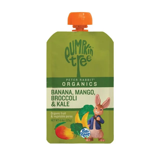Peter Rabbit Organics Pumpkin Tree Banana Mango Broccoli & Kale Baby Food Pouch by Peter Rabbit Organics - Tier B kids snack
