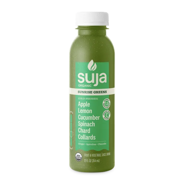 Suja Organic Sunrise Greens (Cold-Pressed Juice) by Suja Organic - Tier B kids snack