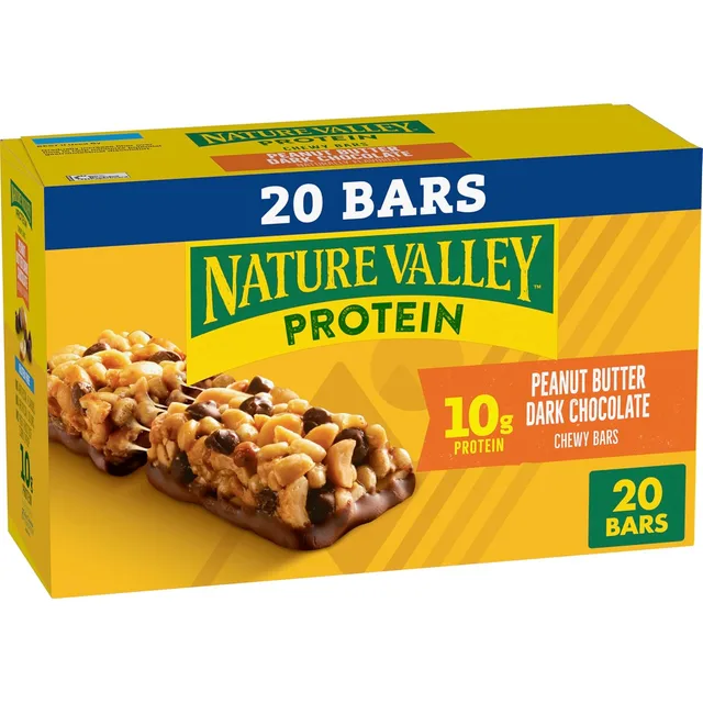 Protein Peanut Butter Dark Chocolate Chewy Bar by Nature Valley - Tier D kids snack