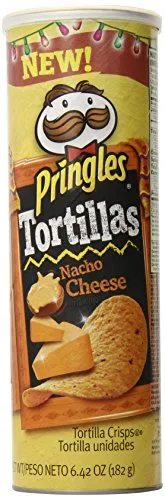 Pringles Tortillas Crisps Nacho Cheese 6.42oz by Kellogg's - Tier C kids snack