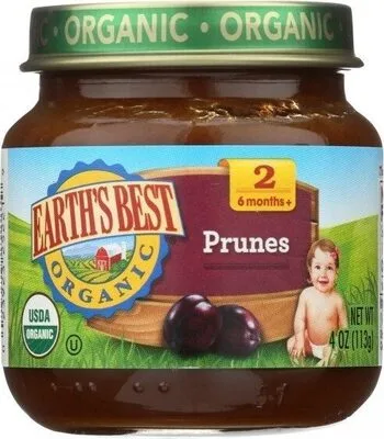 Organic Prunes Pureed Baby Food by Earth's Best - Tier B kids snack