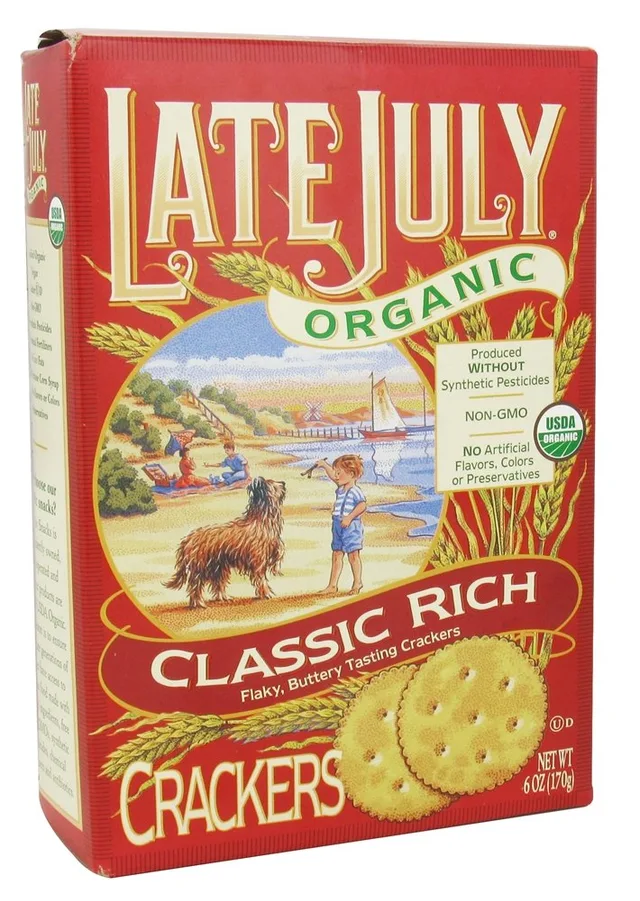 Organic Classic Rich Crackers by Late July - Tier B kids snack