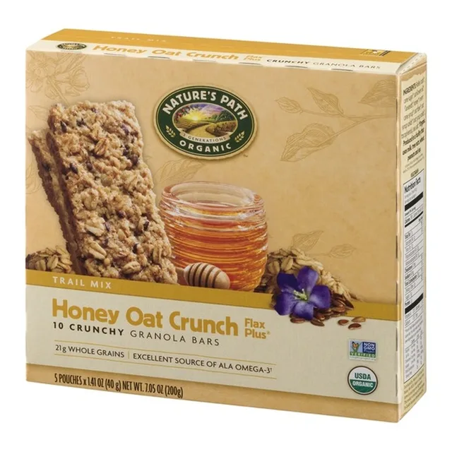 Honey oat crunch granola bars by Nature's Path - Tier E kids snack