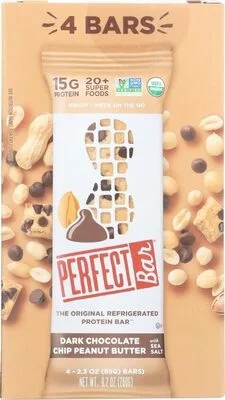 Dark Chocolate Chip Peanut Butter by Perfect Bar - Tier C kids snack