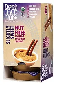 Nut free roasted soybean spread, slightly sweet by Don't Go Nuts - Tier D kids snack