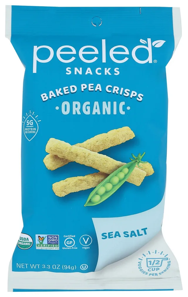 Pea Snacks Sea Salt by Peeled Snacks - Tier B kids snack