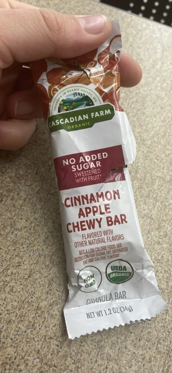 Cinnamon Apple Chewy Bar by Cascadian Farm - Tier B kids snack
