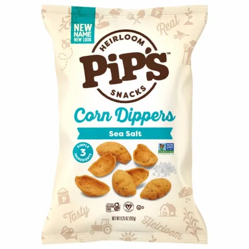 Sea Salt Corn Dippers by Pipcorn - Tier A kids snack