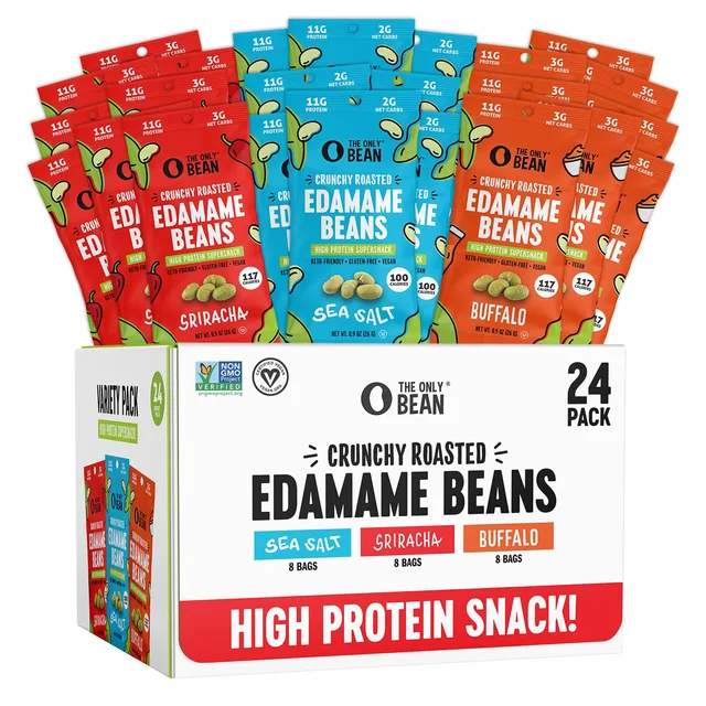 Crunchy Roasted Edamame — Garlic & Onion by The Only Bean - Tier B kids snack
