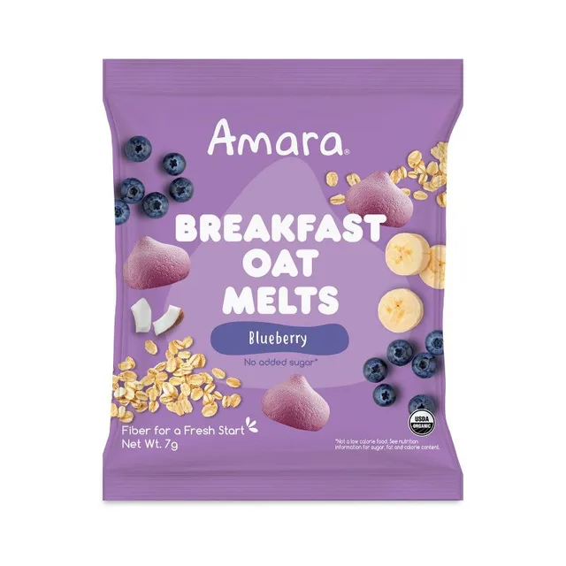Amara Organic Breakfast Oat Melts Blueberry Baby Snack by Amara - Tier B kids snack