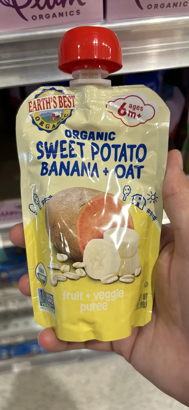 Sweet Potato Banana + Oat by Earth's Best - Tier B kids snack