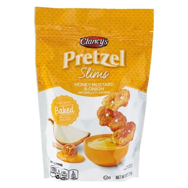 Pretzel Slims Honey Mustard And Onion by Clancy's - Tier C kids snack