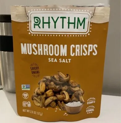 Mushroom Crisps Sea Salt by Rhythm Superfoods - Tier D kids snack