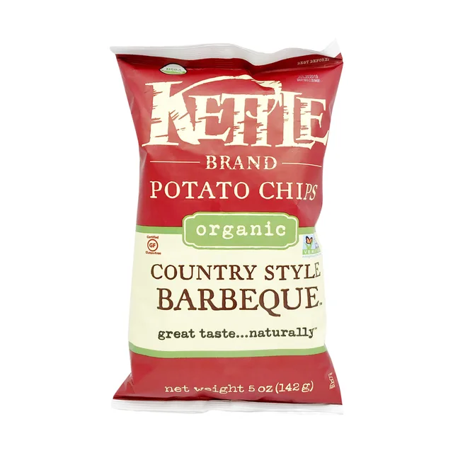 Kettle brand, country style barbeque organic potato chips by Kettle Brand - Tier B kids snack