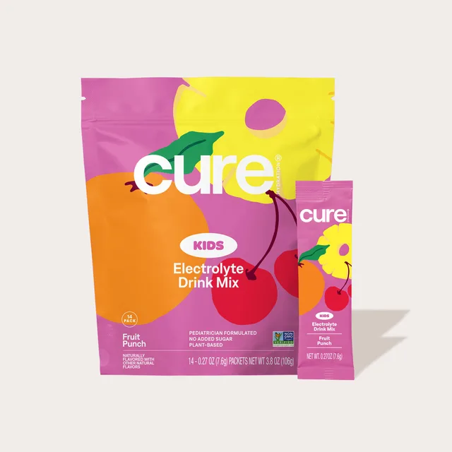 Cure Kids Electrolyte Drink Mix - Fruit Punch by Cure Hydration Kids - Tier B kids snack