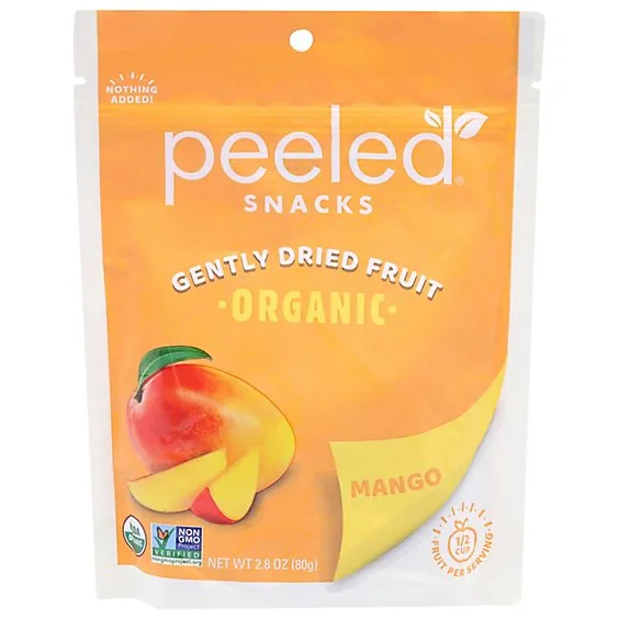 Organic Dried Mango Slices by Peeled Snacks - Tier B kids snack
