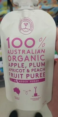 Australian Organic Apple, Plum Apricot & Peach Fruit Puree by Australian Organic Food - Tier B kids snack