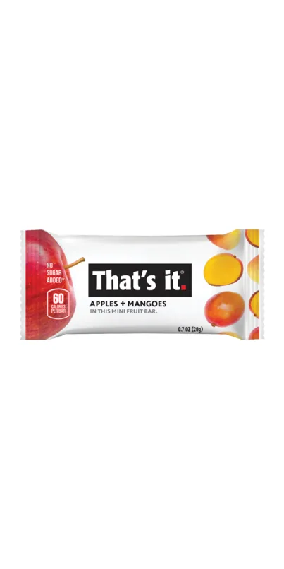 Mini Fruit Bar Apple + Mango by That's It - Tier B kids snack